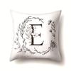 Polyester Pillowcase INS Style Garland 26 English Letter Printing Pillowcase Waist Cushion Car Seat Cover