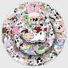 100 Cow-Themed Graffiti Stickers: Cute Cartoon Animal Decals for Water Bottles & Phone Cases