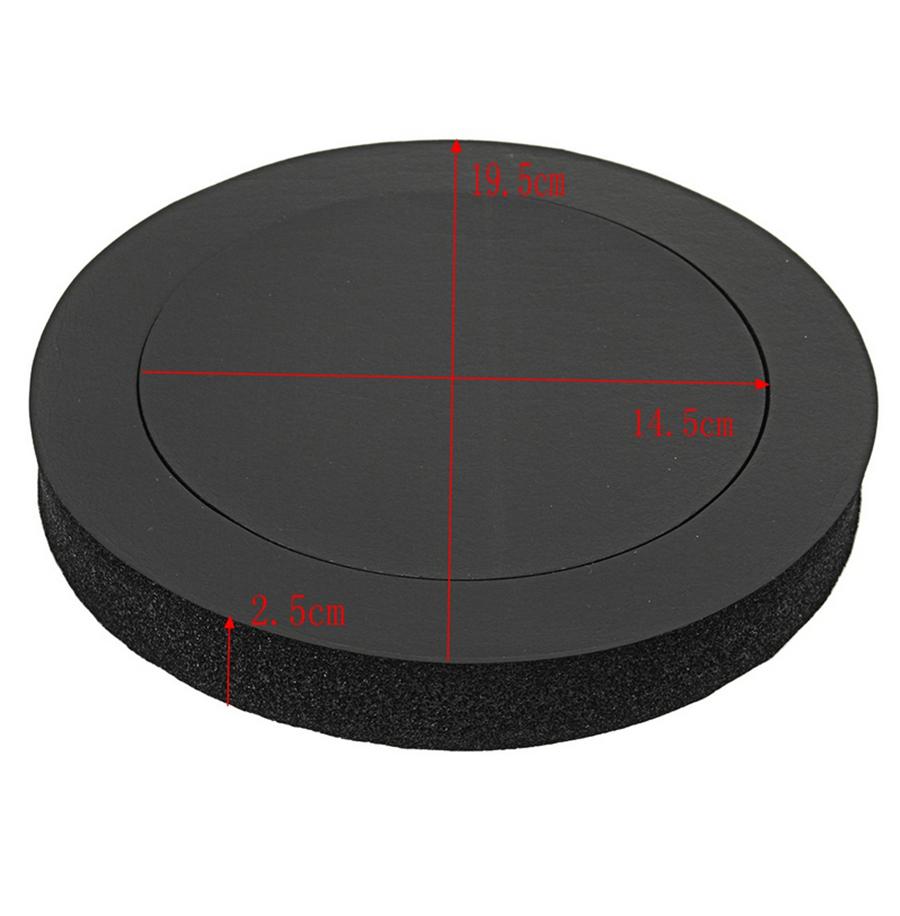 4 buc Inel pentru difuzor auto de 6,5 inci Inel pentru ușă de bas Izolație fonică Difuzoare audio din bumbac Inel de izolare autoadeziv