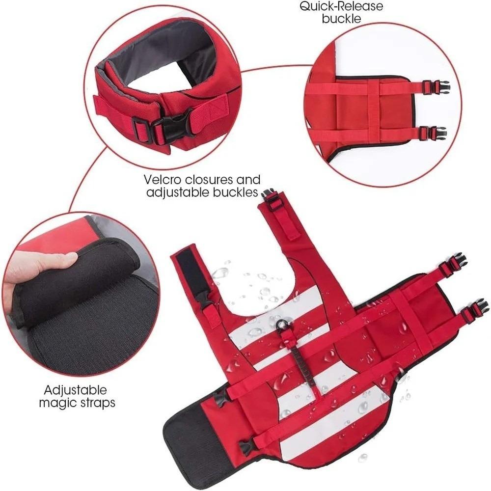 Adjustable Safety Vests Reflective Swimwear Safety Vest Dog Life Jacket for Small Medium Dogs