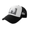 Neue Trucker-Kappen Mond Kieferbaum Druck Netz Baseballkappe Damen mit verstellbarem Snapback-Verschluss