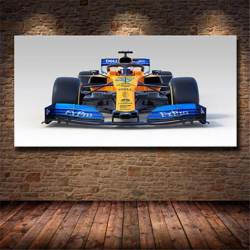 Racing Poster Wall Art Vehicle Picture Prints Canvas Painting Track Racing Sports Modern Living Room Bedroom Room Bar Wall Decor
