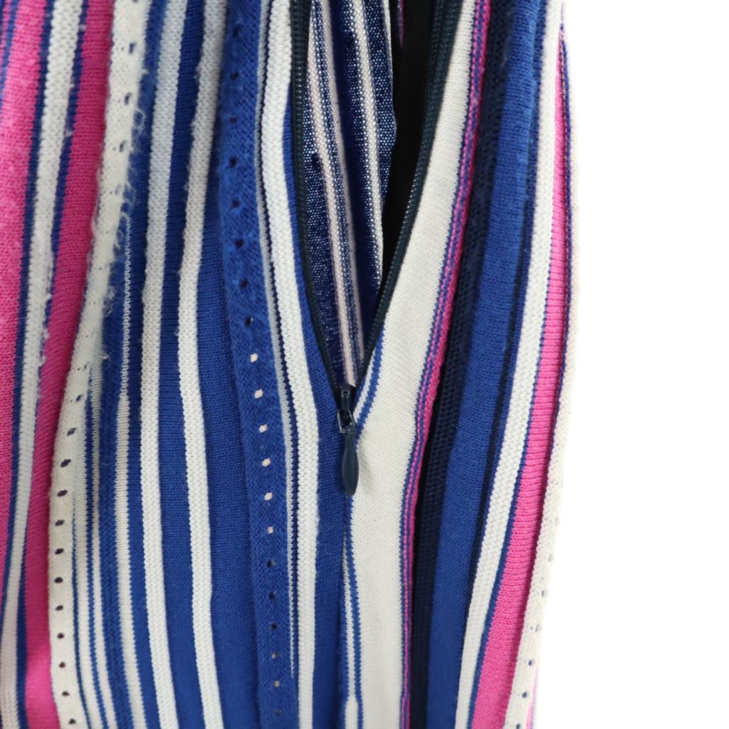 FRAY I.D Made In Japan Multi-PleatedPattern No Sleeve One Piece F Navy Women Used