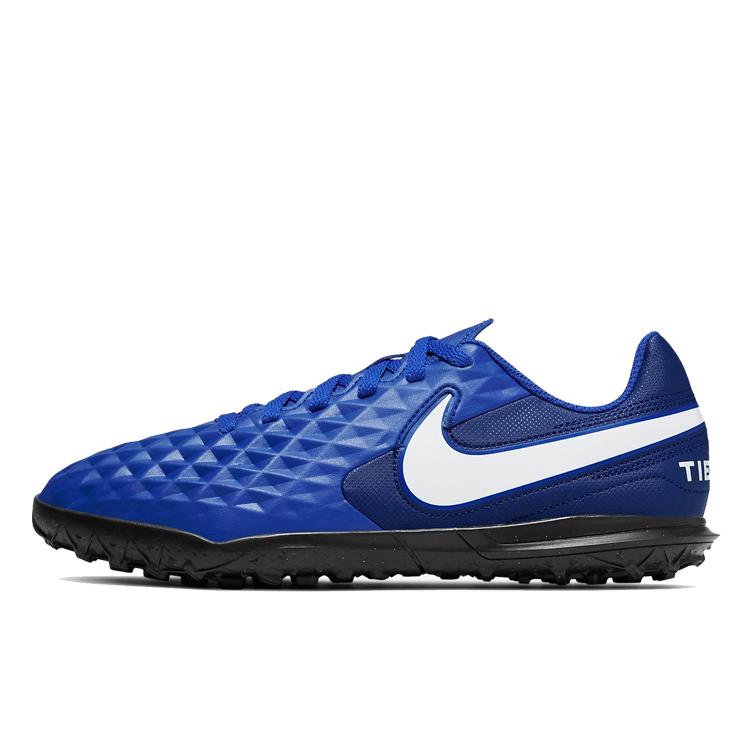 

Nike JR LEGEND 8 Club TF Синтетическая кожа Нескользящая Износостойкая Низкие Детские Футбольные Бутсы Синие Детские AT5883-414 28