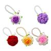 Rose Key Chain Bag Keyring Gift Stylish Accessories Charm Handwoven Pendant Keychain for