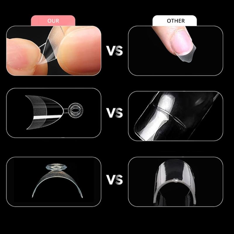600 Stück Kurze Halbabdeckung Falsche Nägel Freundliche Nagelspitzen Maniküre Nageldekoration Für Salon oder Zuhause Schnelle Nagelkunst