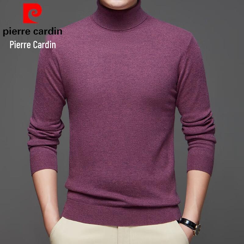 Pierre Cardin Men's Thin 100% Wool High-Neck Sweater
