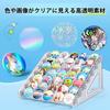 Can Badge Highly Perfect for Favorite Plastic Anime Gifts Rainbow Colors 50 100-Pack Laser-Sealed Covers, Transparent, Ita-Bags, Characters, Pinbacks,
