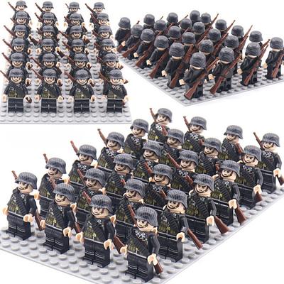 Military German, Soviet And American Legion New Doll Phalanx Set Rifle Assembly Building Block