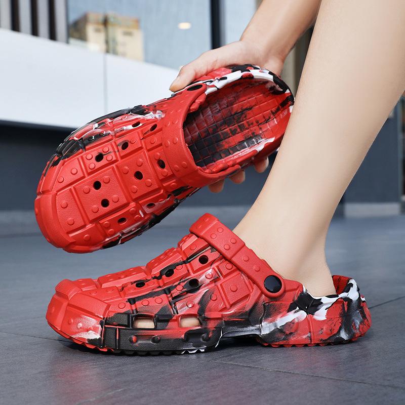 Men's Non-Slip Beach Shoes: Breathable, Soft-Soled, Two-Way Wear, Comfortable, Large Size, Perfect for Summer Outdoor Activities