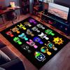 1pc Sprunki9 Print Area Rug - Soft, Washable Non-Slip Indoor Mat for Office Chairs, Living Room, Home Office Decorative Rug