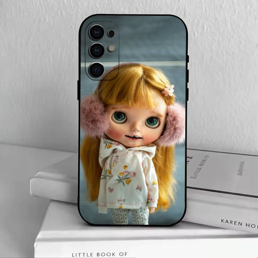 Cute Blythe Doll-D  Phone Case Black Silicone Soft For Samsung S25,S24,S21,S22,S23,S30,Ultra,S20,Plus,Fe,Lite