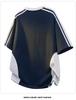Herren Trendy Patchwork Kurzarm T-Shirt - Schwerer Stoff Rundhals Sommerbekleidung