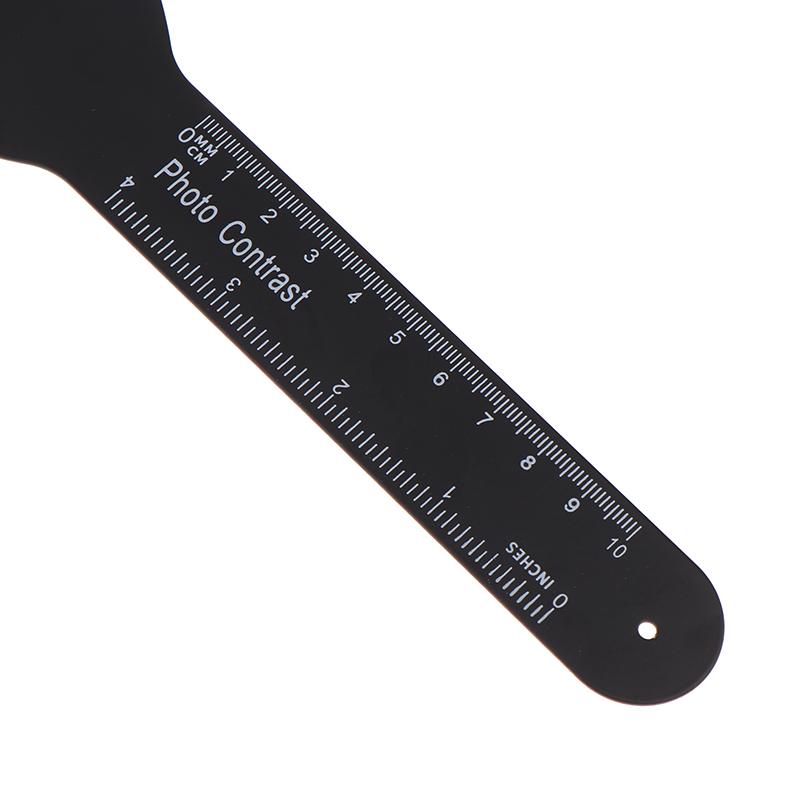 6Pcs Dental Orthodontic Black Background Po Image Contrast Board Metal Oral Cheek Plate With Scale Mark Autoclavable Tools