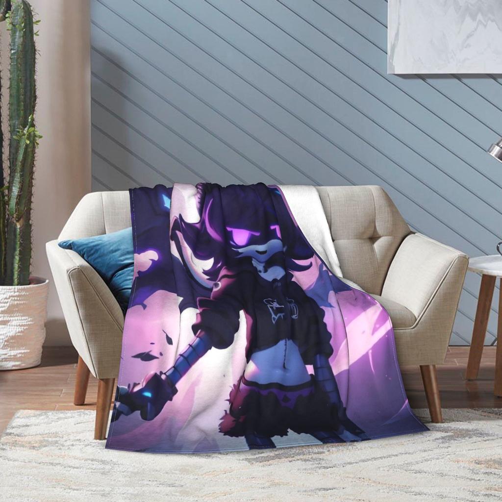 Murder Drones Game Knitted Blanket Fleece Uzi Doorman Horror Super Warm Throw Blankets for Home Couch Bedspread