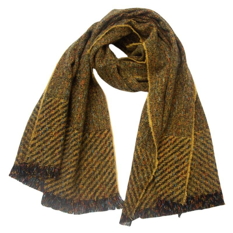 

Женский новый двухсторонний утолщенный универсальный европейский и американский осенне-зимний шарф, шаль с кондиционером 185x65cm