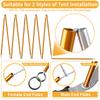 1pc/2pc Aluminum Alloy Tent Pole 4.3M/3.6M Camping Support Poles Replacement Accessories for Hiking Awning Shelter Frames Rods