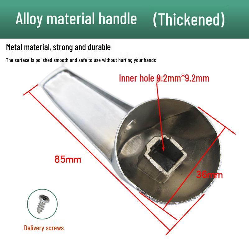 Wall-Mounted Universal U-Shaped Electric Water Heater Mixer Valve Handle - Electroplated Alloy