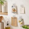 1pc Self Adhesive Refrigerator Clip Transparent Wall Clip  Refrigerator Organization