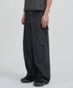TOFFEE Striped Denim Pants (Black)