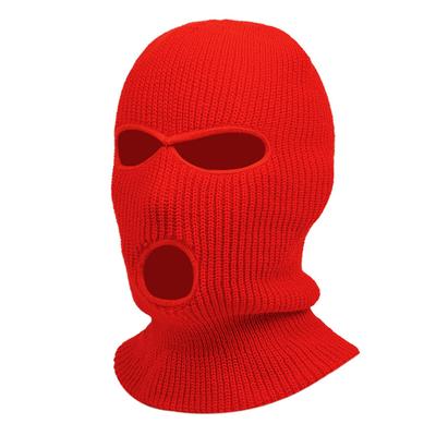 3-Loch Vollgesichtsmaske Skimaske Wintermütze Sturmhaube Motorradhelm Helm