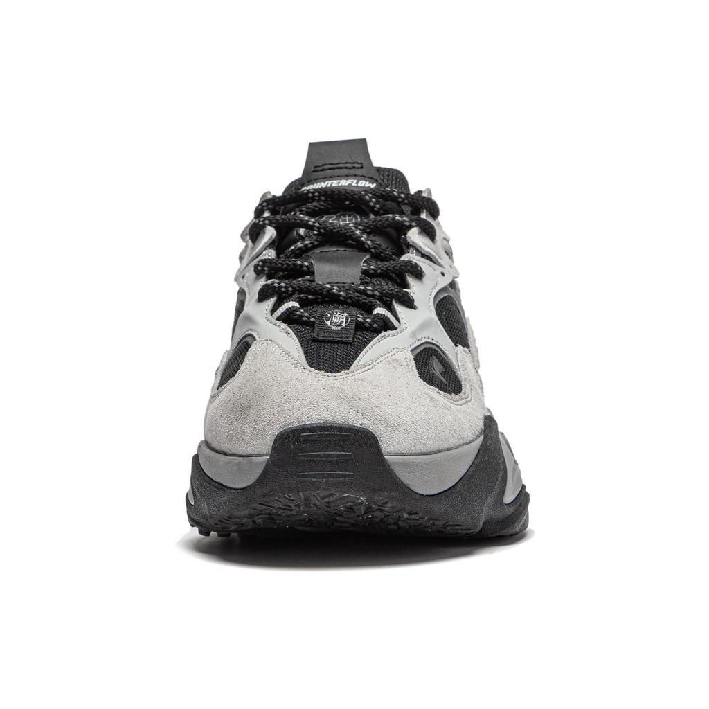 Li Ning CF Tracing Collection, Qianhangce 2 Slip Resistant Abrasion Resistant Low Top Casual Shoes Women's Black Gray AGLT168-8