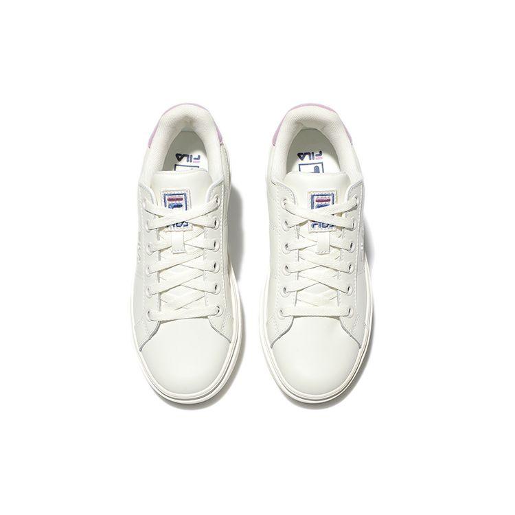 FILA Court Deluxe Synthetic Leather Slip Resistant Durable Low Top Sneakers Women sneakers 1TM01397D_151