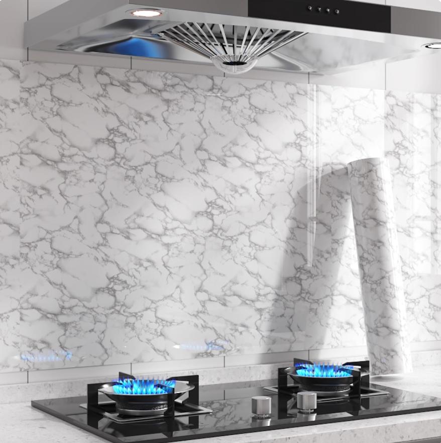 Folia olejoodporna do kuchni, wodoodporna, odporna na wilgoć, tapeta na blat, samoprzylepna, renowacja szafek, kafelki, marmur, naklejka