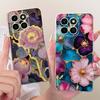 For Honor X6C Cute Flower Butterfly Cat Painted Case HonorX6c X 6C 4G NIC-LX1 LX2 LX3 Soft Silicone TPU Phone Cases