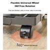 Computer Tower Stand Adjustable Mobile CPU Bracket with Universal Wheel Stainless Steel PC Tower