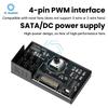 PWM Computer Fan Speed Controller 60W High-Power Hub Sata DC Power Controller for PC Four-Wire Fan Speed Control
