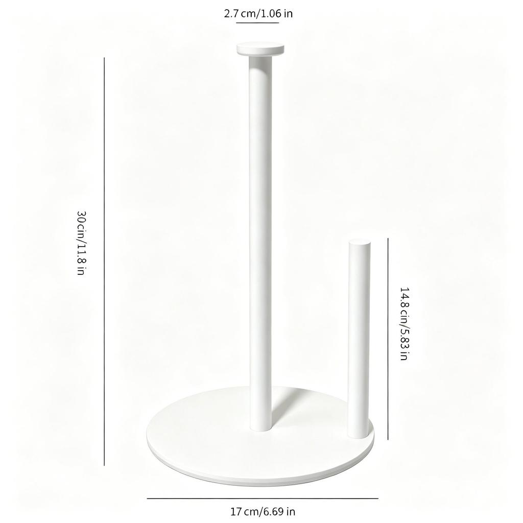 Stainless Steel Vertical Desktop Tissue and Toilet Paper Holder for Hotel Kitchen