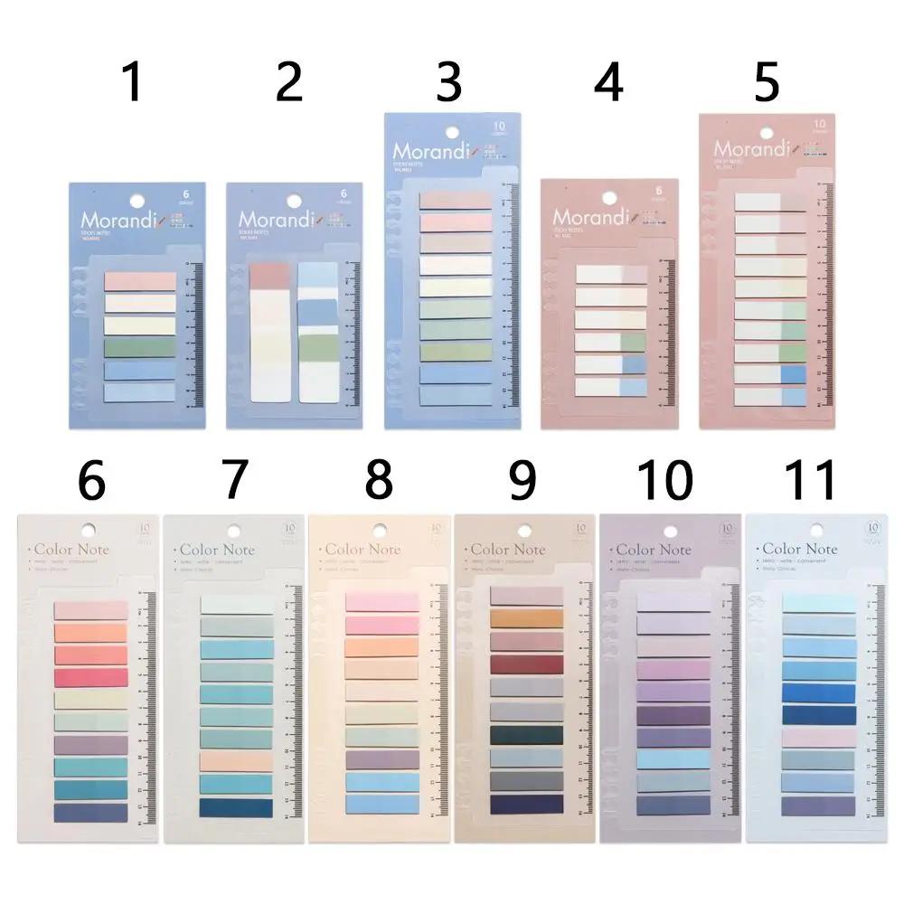 60/120/200pcs DIY Novelty Bookmark Office Supplies Tab Strip Label Memo Pad Loose-leaf Sticky Notes Paster Sticker