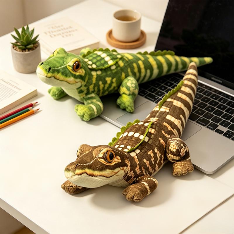 Simulation Crocodile Soft Stuffed Animal Doll Plush Toys Cute Home Sofa Bedroom Decoration Comfort Pillow Perfect Birthday Gifts