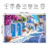 1pc Colorful Polyester Street Scene Wall Tapestry - Year-Round Wall Decoration for Home, Exhibition, Wedding, Restaurant - S