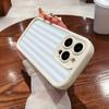 Blue Stripe Patterns Phone Case For iPhone 17 Air 16 15 14 13 12 11 Pro Max 17Pro Mini 16E 7 8 Plus SE2022 Soft Silicone Cover