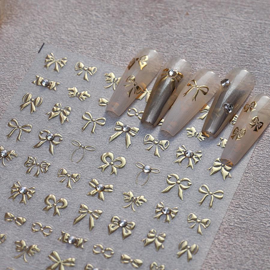 

TENSOR Ferrite Bowknot Rhinestone Self-Adhesive Nail Stickers TL-260