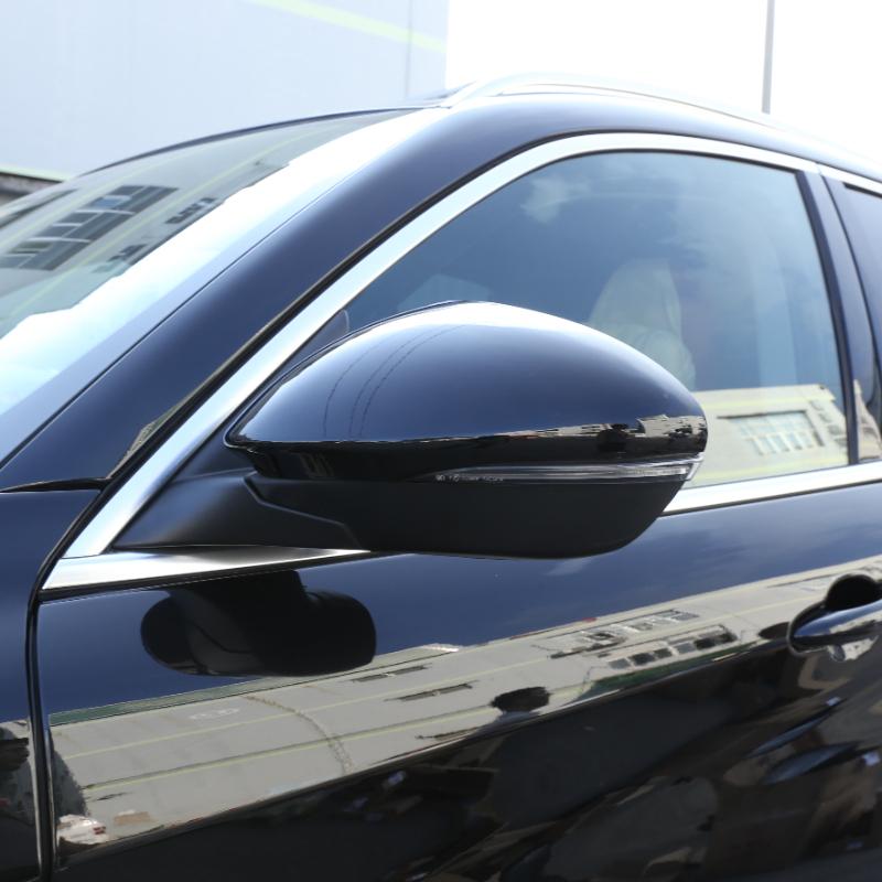 For Alfa Romeo Stelvio 2017-2024 ABS Carbon Fiber Car Outside Rearview Mirror Decorative Cover Trim Stickers Car Accessories