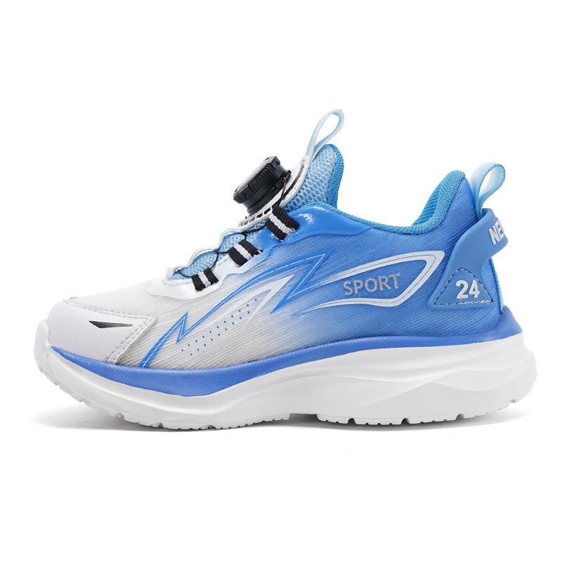 Classmates Boys 25 Spring Children's Rotary Buckle Sneakers Medium and Older Children's Breathable Mesh Sports Running Shoes