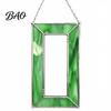 Holiday Commemorative Keepsake Acrylic Photo Frame Light Catcher, Retro Stained Glass Style Hanging Home Soft Furnishing Decor Display with