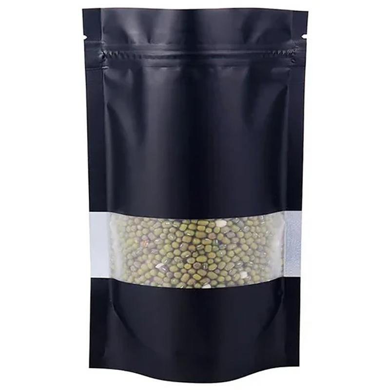 100 st Färgade Självbärande Självtätande Påsar Aluminiumfolie Förseglad Kex Blomma Te Förseglad Ficka Godis Ansiktsmask Gåva Fönsterpåsar