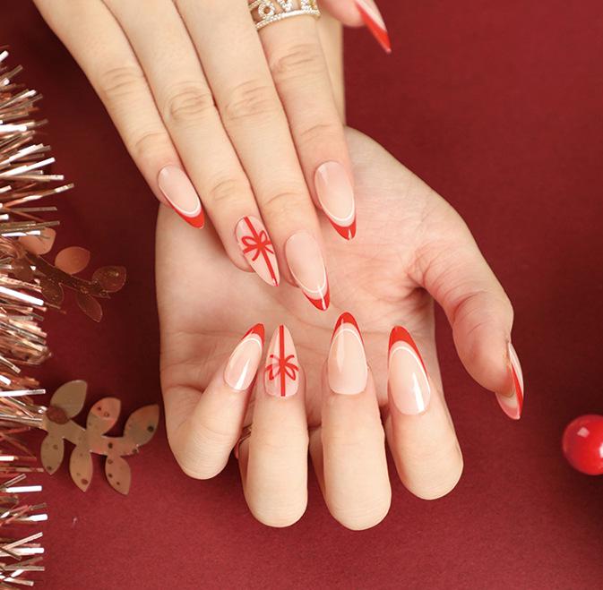 Christmas Manicure Collection: Press-On False Nails & Nail Stickers