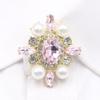 New 1pcs35 * 40MM Pearl Water Diamond Glass French Shirt Cufflink Set DIY Simple Cufflink Wedding Clothing Accessories