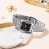 Gedi Minimalist Women's Alloy Watch - Small Square Dial, Retro Roman Numerals, Quartz, Waterproof