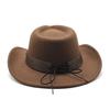 Western Cowboy Hat For Men And Women Made Of Wool Felt With Sun Protection And Breathability