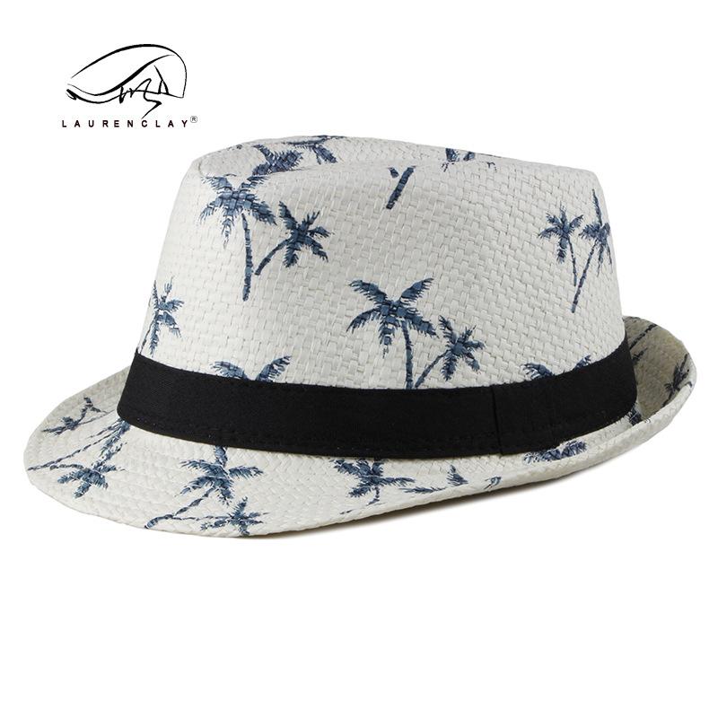 Parent-child Straw Hat Spring and Summer Outdoor Sunscreen Sunshade Jazz Hat Men's Travel Leisure Beach Top Hat Women