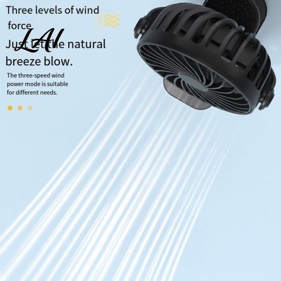 Nízkohlučný přenosný ventilátor s klipem, vestavěné noční světlo, nastavitelná 3 rychlostní, USB dobíjecí, stolní s 720° rotací, tichý, osobní