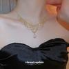 Pearl Lace Necklace Women's 12MM Vintage Court Design Plated 24K Gold Tassel Lace Woven Necklace