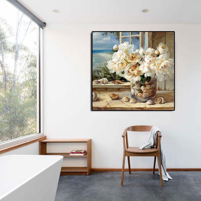 Modern Beautiful Flowers Wall Art Canvas Paintings Aesthetic Landscape Minimalist Poster Pictures Living Room Home Decor