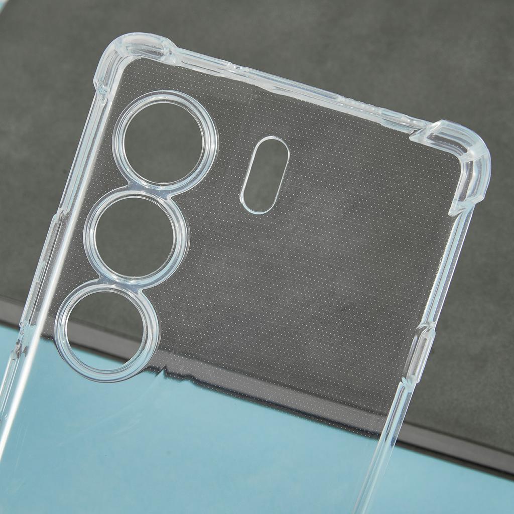 Dla TECNO Camon 40 Pro 4G Etui na telefon Wzmocnione Cztery Narożniki Odporne na Upadki Przezroczyste Etui TPU